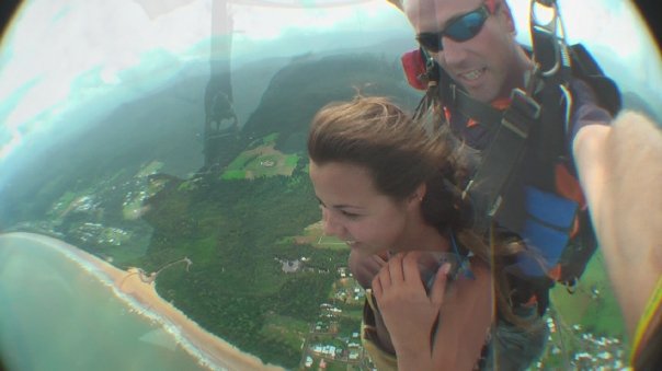 Saltando de paraquedas em Cairns