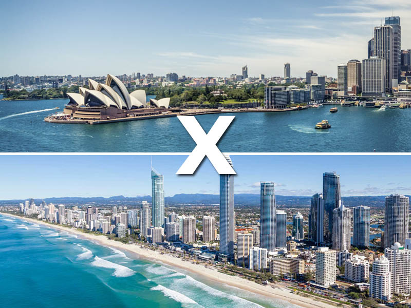 Austrália: Sydney x Gold Coast