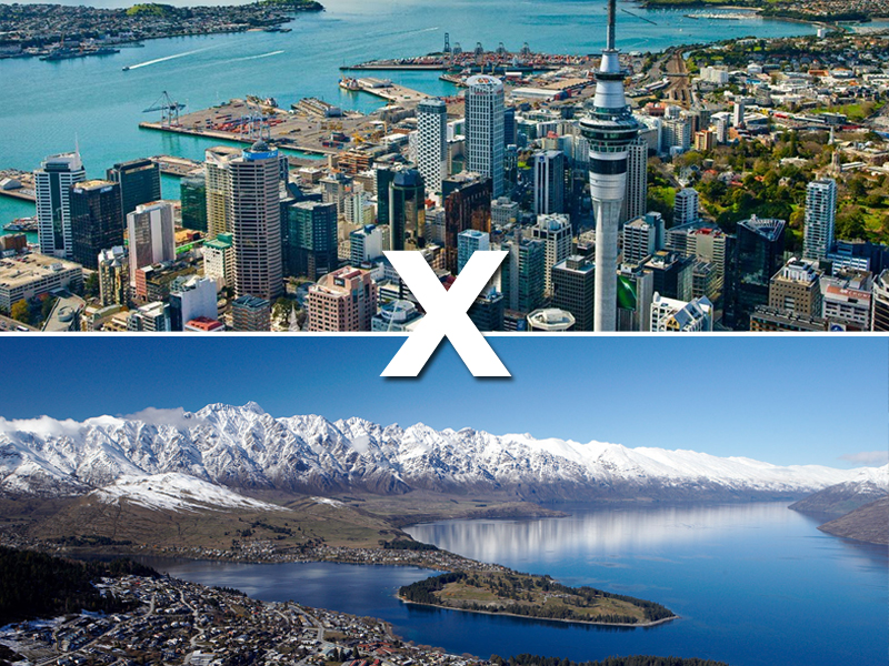 Nova Zelândia: Auckland x Queenstown